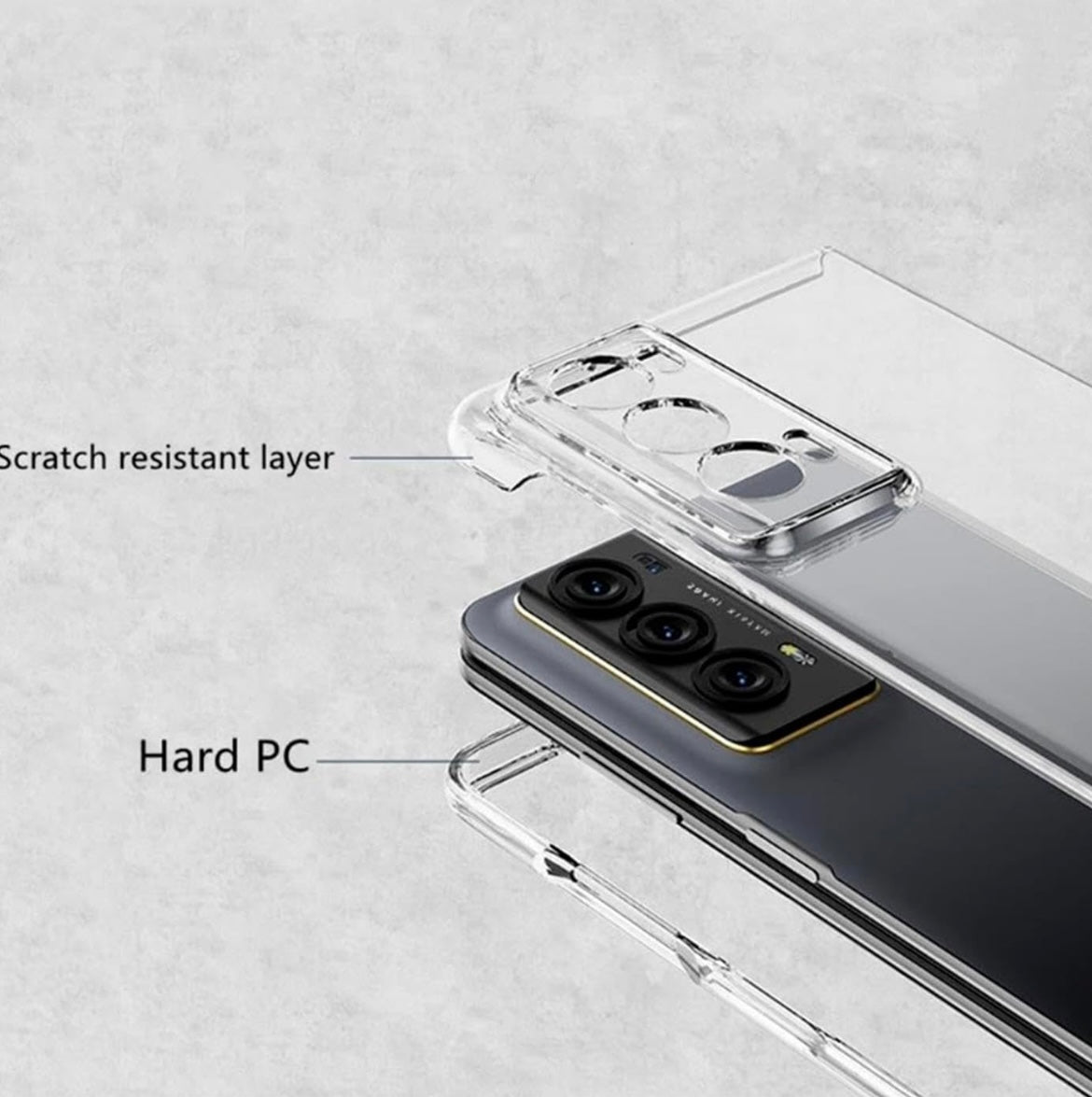 HONOR MAGIC V2 TRANSPARENT SILICONE CASE